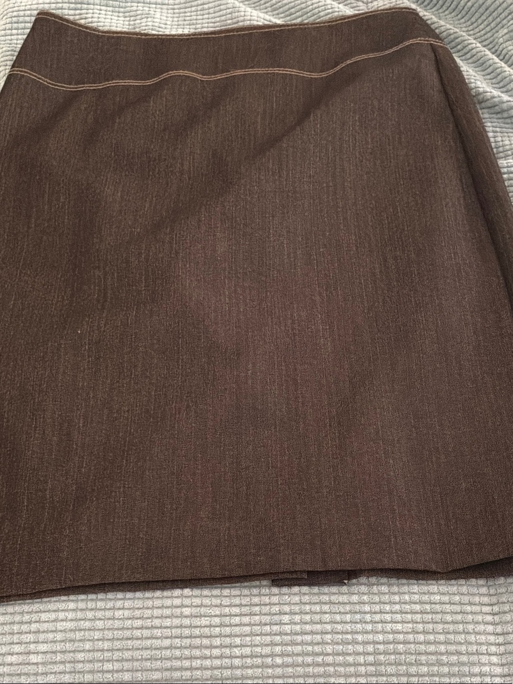 Cache brown Pencil Skirt with Subtle Texture